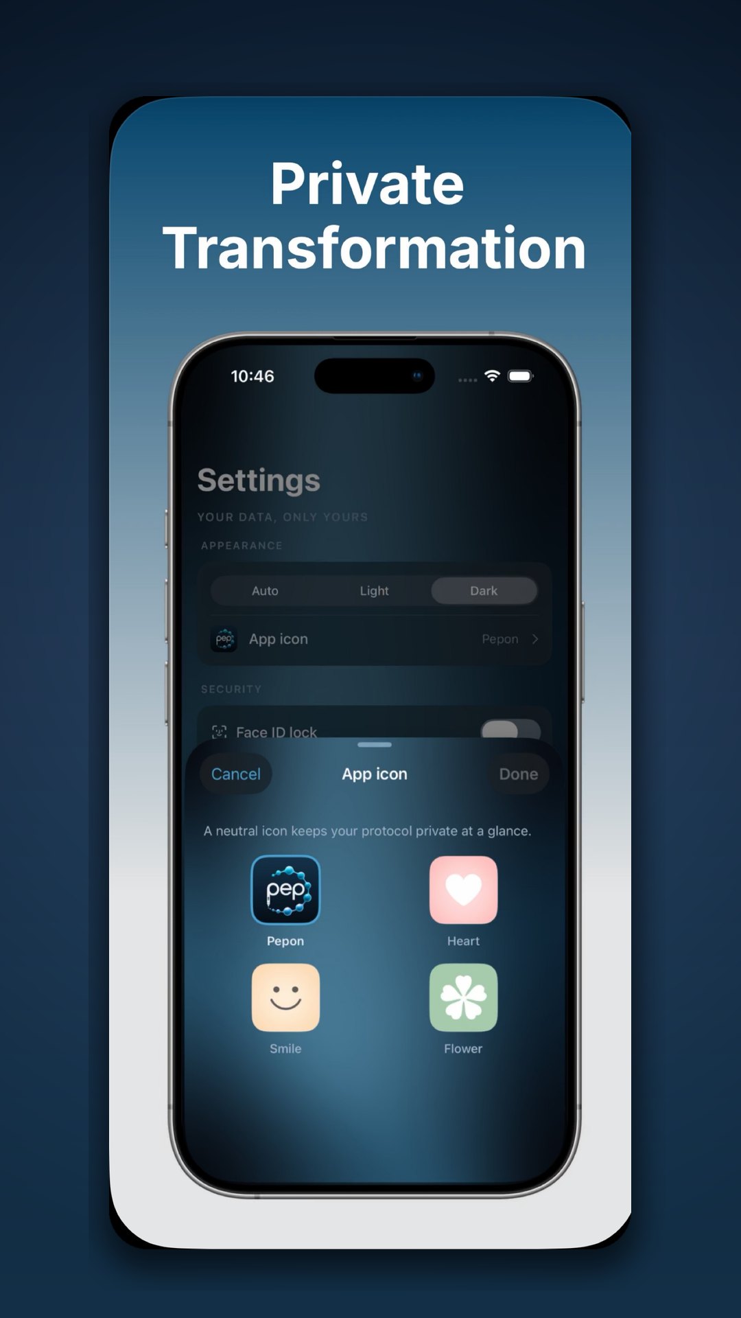 Stealth home screen icons